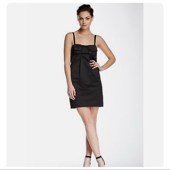 French Connection Bow Front Little Black Evening Cocktail Dress - Picture 4 of 11